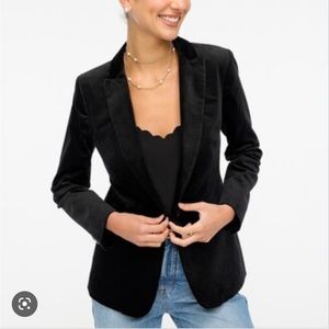 Jcrew Factory Velvet One Button Blazer NWOT